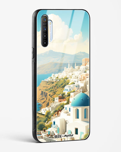 Picturesque Santorini [BREATHE] Glass Case Phone Cover (Realme)