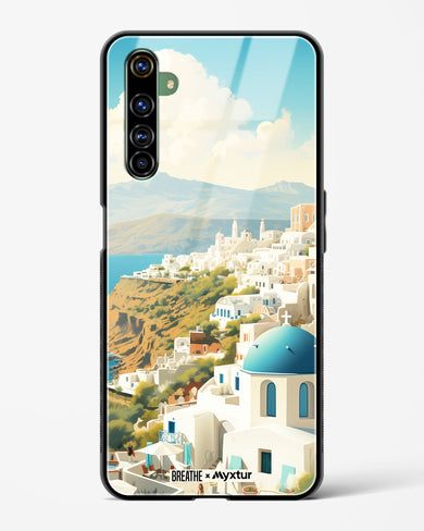 Picturesque Santorini [BREATHE] Glass Case Phone Cover (Realme)