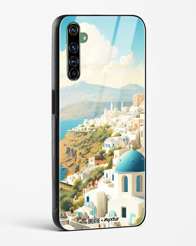 Picturesque Santorini [BREATHE] Glass Case Phone Cover (Realme)
