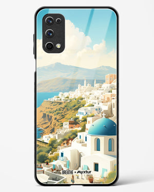Picturesque Santorini [BREATHE] Glass Case Phone Cover (Realme)