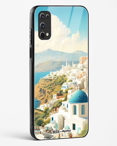 Picturesque Santorini [BREATHE] Glass Case Phone Cover (Realme)