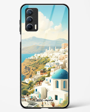 Picturesque Santorini [BREATHE] Glass Case Phone Cover (Realme)