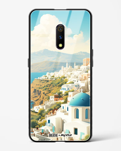 Picturesque Santorini [BREATHE] Glass Case Phone Cover (Realme)