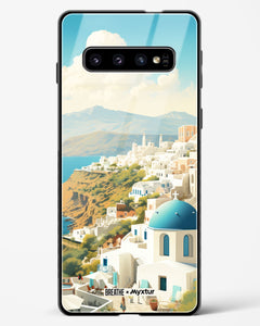 Picturesque Santorini [BREATHE] Glass Case Phone Cover (Samsung)