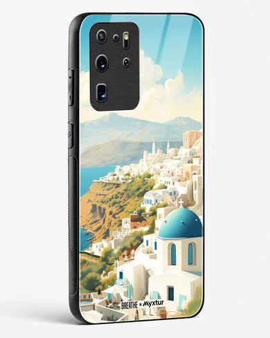 Picturesque Santorini [BREATHE] Glass Case Phone Cover-(Samsung)