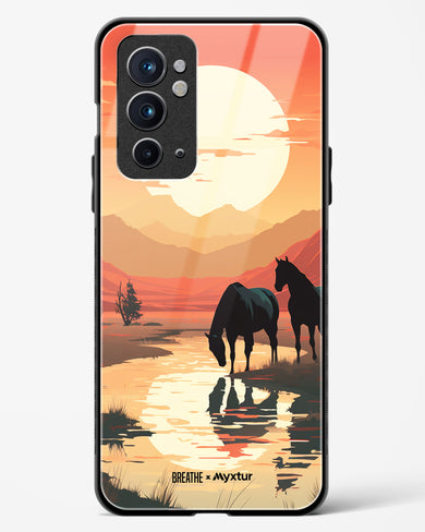 Horses by the Brook [BREATHE] Glass Case Phone Cover (OnePlus)