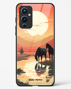 Horses by the Brook [BREATHE] Glass Case Phone Cover (OnePlus)