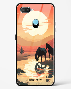 Horses by the Brook [BREATHE] Glass Case Phone Cover (Realme)