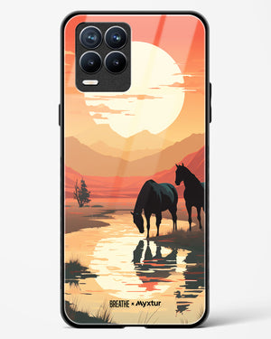 Horses by the Brook [BREATHE] Glass Case Phone Cover (Realme)