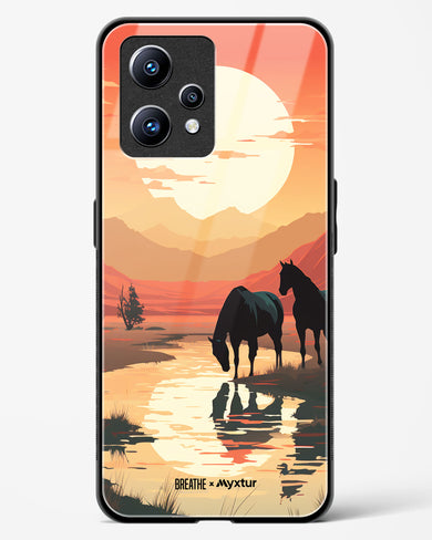 Horses by the Brook [BREATHE] Glass Case Phone Cover (Realme)