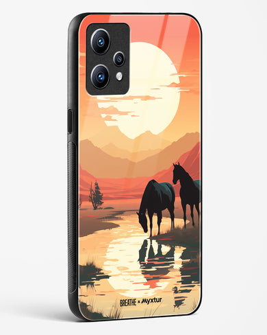 Horses by the Brook [BREATHE] Glass Case Phone Cover (Realme)