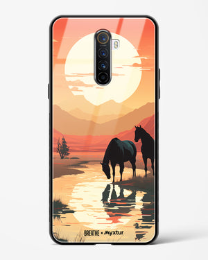 Horses by the Brook [BREATHE] Glass Case Phone Cover (Realme)