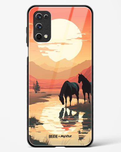 Horses by the Brook [BREATHE] Glass Case Phone Cover (Realme)
