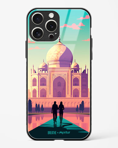 Taj Mahal Embrace [BREATHE] Glass Case Phone Cover-(Apple)