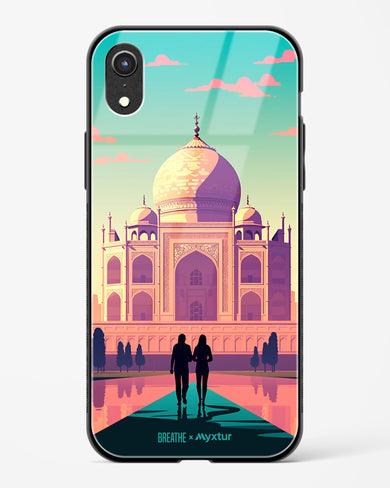 Taj Mahal Embrace [BREATHE] Glass Case Phone Cover-(Apple)