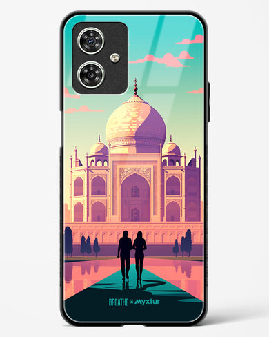 Taj Mahal Embrace [BREATHE] Glass Case Phone Cover-(Motorola)