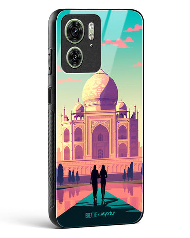 Taj Mahal Embrace [BREATHE] Glass Case Phone Cover (Motorola)