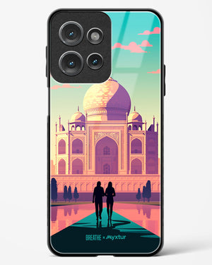 Taj Mahal Embrace [BREATHE] Glass Case Phone Cover (Motorola)