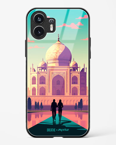Taj Mahal Embrace [BREATHE] Glass Case Phone Cover (Nothing)