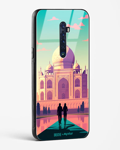 Taj Mahal Embrace [BREATHE] Glass Case Phone Cover-(Oppo)