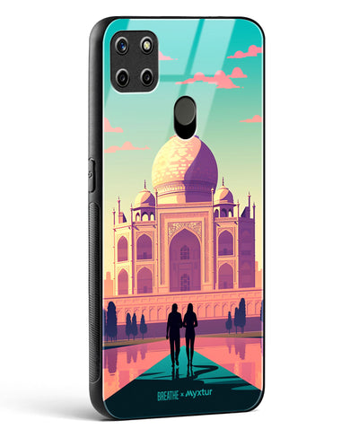 Taj Mahal Embrace [BREATHE] Glass Case Phone Cover (Realme)