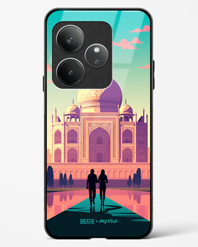 Taj Mahal Embrace [BREATHE] Glass Case Phone Cover (Realme)