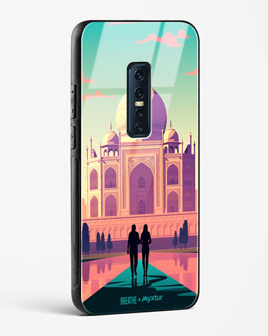 Taj Mahal Embrace [BREATHE] Glass Case Phone Cover-(Vivo)
