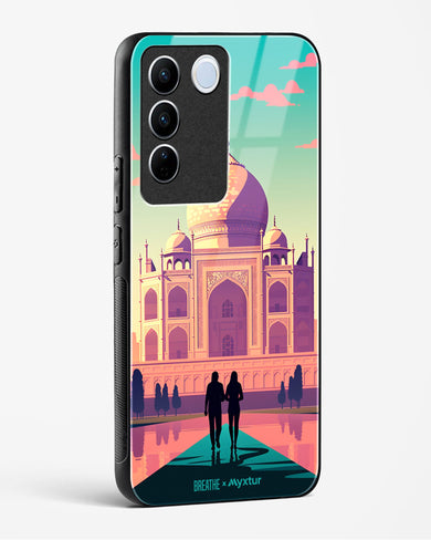 Taj Mahal Embrace [BREATHE] Glass Case Phone Cover (Vivo)