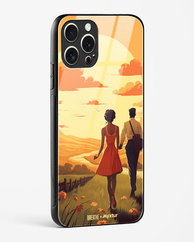 Sun Kissed Stroll [BREATHE] Glass Case Phone Cover-(Apple)