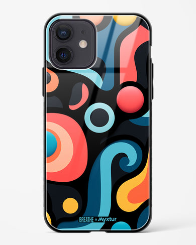 Colorburst Geometry [BREATHE] Glass Case Phone Cover-(Apple)