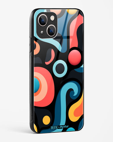 Colorburst Geometry [BREATHE] Glass Case Phone Cover-(Apple)