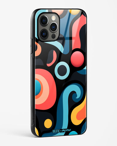 Colorburst Geometry [BREATHE] Glass Case Phone Cover (Apple)