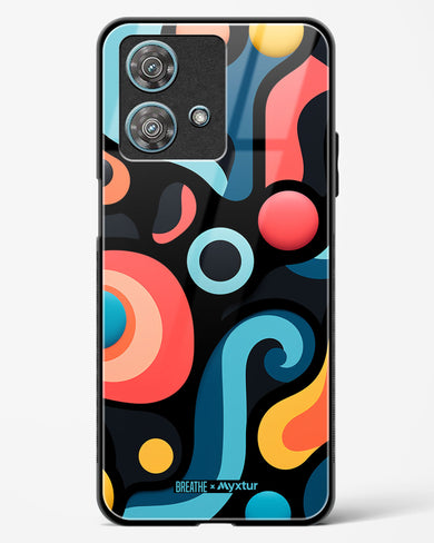 Colorburst Geometry [BREATHE] Glass Case Phone Cover-(Motorola)