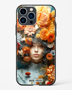 Flower Muse [BREATHE] Glass Case Phone Cover-(Apple)