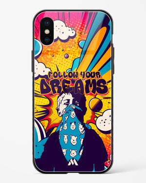 Follow Your Dreams Glass Case Phone Cover (Apple)