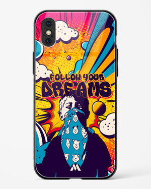 Follow Your Dreams Glass Case Phone Cover (Apple)