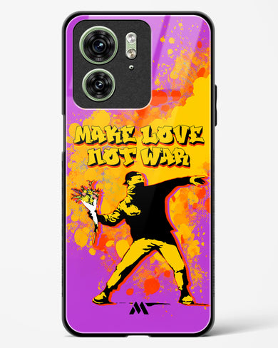 Love And Not War Glass Case Phone Cover (Motorola)