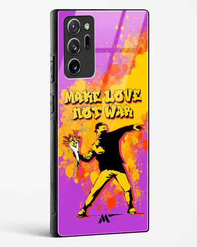Make Love Not War Glass Case Phone Cover (Samsung)
