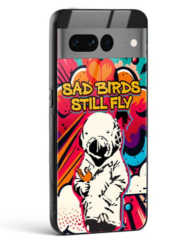 Sad Birds Still Fly Glass Case Phone Cover (Google)