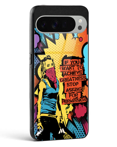 Stop Asking Permission Glass Case Phone Cover (Google)