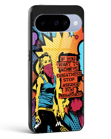 Stop Asking Permission Glass Case Phone Cover (Google)