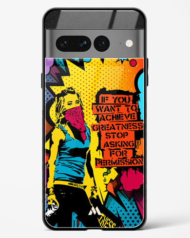 Stop Asking Permission Glass Case Phone Cover (Google)