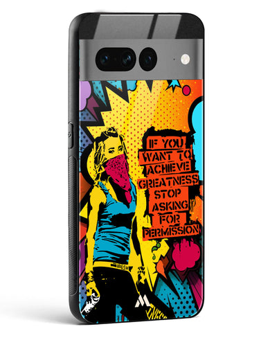 Stop Asking Permission Glass Case Phone Cover (Google)