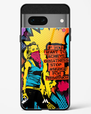 Stop Asking Permission Glass Case Phone Cover (Google)