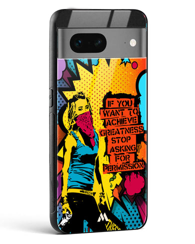 Stop Asking Permission Glass Case Phone Cover (Google)