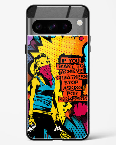 Stop Asking Permission Glass Case Phone Cover (Google)