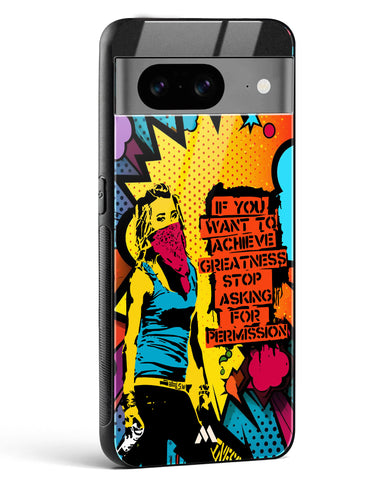 Stop Asking Permission Glass Case Phone Cover (Google)