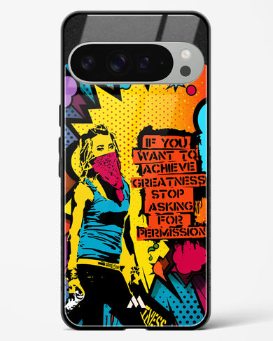 Stop Asking Permission Glass Case Phone Cover (Google)