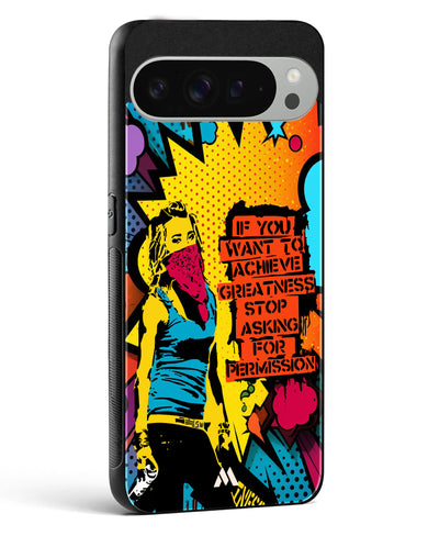 Stop Asking Permission Glass Case Phone Cover (Google)