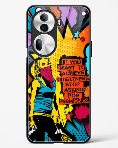 Stop Asking Permission Glass Case Phone Cover (Oppo)